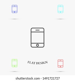 Smartphone in phone icon touch screen background. Smartphone stock vector illustration phone icon eps10. Mobile phone icon design template.