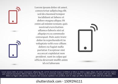 Smartphone in phone icon