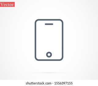 Smartphone in phone icon touch screen background. Smartphone stock vector illustration phone icon eps10. Mobile phone icon design template.