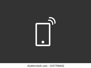 Smartphone in phone icon touch screen background. Smartphone stock vector illustration phone icon eps10. Mobile phone icon design template.