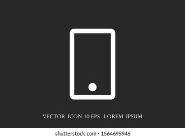 Smartphone in phone icon touch screen background. Smartphone stock vector illustration phone icon eps10. Mobile phone icon design template.
