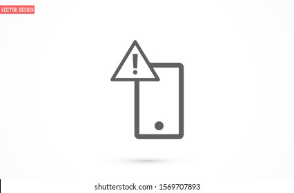 Smartphone in phone icon touch screen background. Smartphone stock vector illustration phone icon eps10. Mobile phone icon design template.