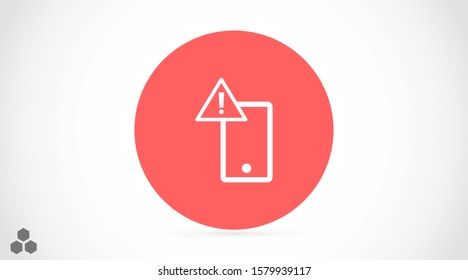 Smartphone in phone icon touch screen background. Smartphone stock vector illustration phone icon eps10. Mobile phone icon design template.