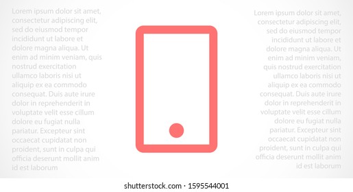 Smartphone in phone icon touch screen background. Smartphone stock vector illustration phone icon eps10. Mobile phone icon design template.