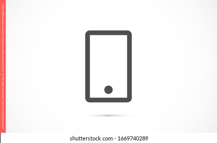 Smartphone in phone icon touch screen background. Smartphone stock vector illustration phone icon eps10. Mobile phone icon design template.
