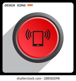 Smartphone, phone, mobile phone. icon. vector design