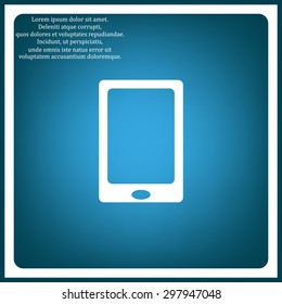 Smartphone, phone, mobile phone. icon. vector design