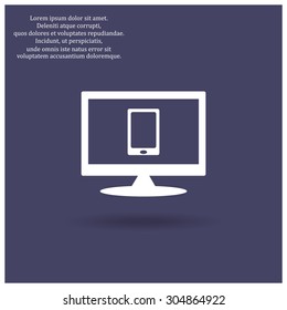 Smartphone, phone, mobile phone. icon. vector design