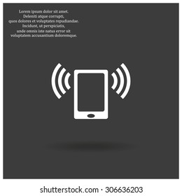 Smartphone, phone, mobile phone. icon. vector design