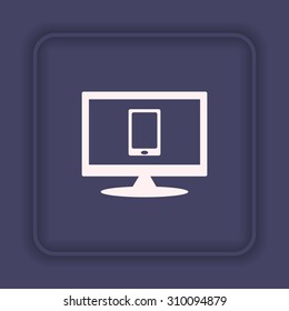Smartphone, phone, mobile phone. icon. vector design