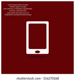 Smartphone, phone, mobile phone. icon. vector design