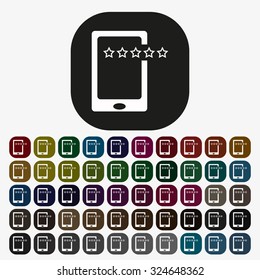 Smartphone, phone, mobile phone. icon. vector design