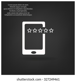 Smartphone, phone, mobile phone. icon. vector design