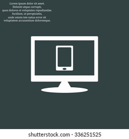 Smartphone, phone, mobile phone. icon. vector design