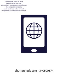 Smartphone, phone, mobile phone. icon. vector design