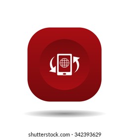 Smartphone, phone, mobile phone. icon. vector design
