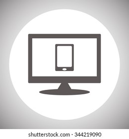 Smartphone, phone, mobile phone. icon. vector design