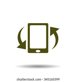 Smartphone, phone, mobile phone. icon. vector design