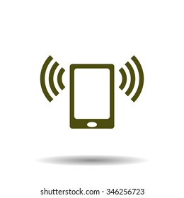 Smartphone, phone, mobile phone. icon. vector design