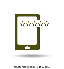 Smartphone, phone, mobile phone. icon. vector design