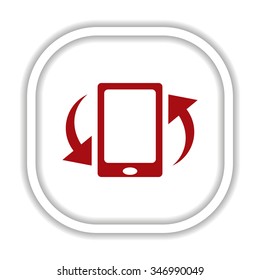 Smartphone, phone, mobile phone. icon. vector design