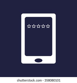 Smartphone, phone, mobile phone icon, vector illustration. Modern design. Flat design style