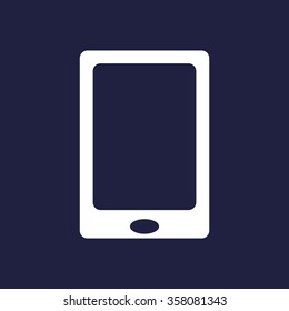 Smartphone, phone, mobile phone. icon, vector illustration. Flat design style