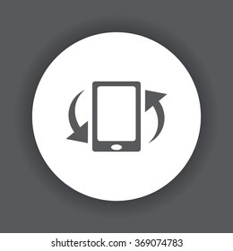 Smartphone, phone, mobile phone icon, vector illustration. Modern design. Flat design style