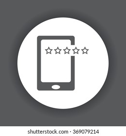 Smartphone, phone, mobile phone icon, vector illustration. Modern design. Flat design style