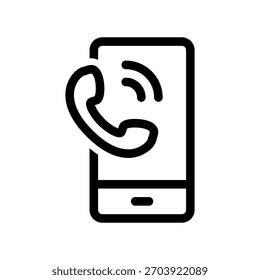 Smartphone con el receptor del teléfono, diseño plano