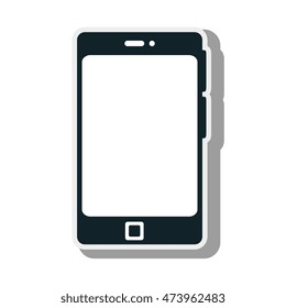 smartphone phone technology device touch screen vector illustration