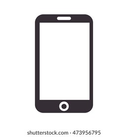 smartphone phone technology and electronic device vector illustration