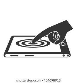 smartphone phone technology , isolated flat icon vector illustration