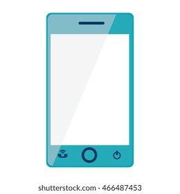 smartphone phone technology , isolated flat icon vector illustration