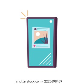 smartphone with picture file icon
