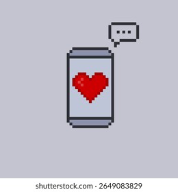 Smartphone en estilo pixel art
