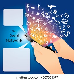 smartphone play application concept vector