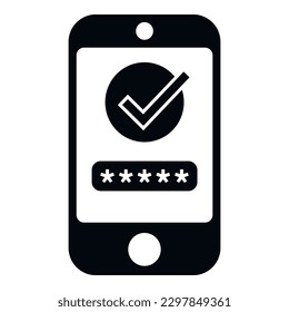 Smartphone-Richtlinie Symbol einfache Vektorgrafik. Persönliches Handy. Cyber-Vergiss