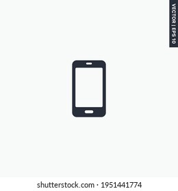 Smartphone, icono plano de calidad superior. Concepto de logotipo vector para gráficos web, EPS 10
