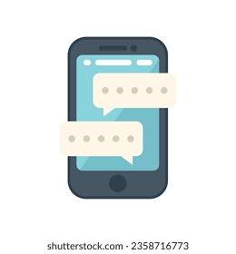 Smartphone problem solving icon flat vector. Creative business. People teamwork isolated