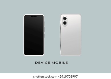 Smartphone prototype and device mockup for background template