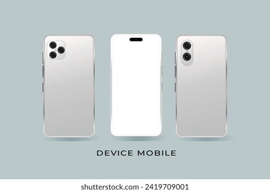 Smartphone prototype and device mockup for background template