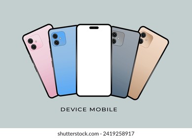 Smartphone prototype mockup and template