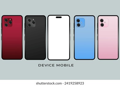 Smartphone prototype mockup and template