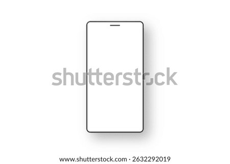 Smartphone realistic 3d design. Vector illustration 