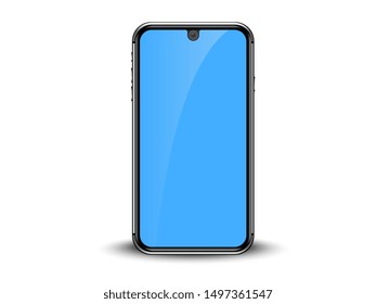 smartphone realistic design. vector illustration