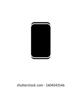 Smartphone realistic vector iphon illustration. Mobile phone mockup with blank screen isolated on white background