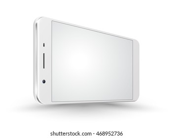 Smartphone realistic vector mockups. Can use for printing, website, presentation element. for app demo on phone. Vector illustration.