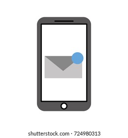 smartphone receiving email correspondence digital virtual