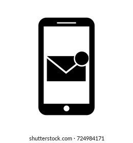 smartphone receiving email correspondence digital virtual